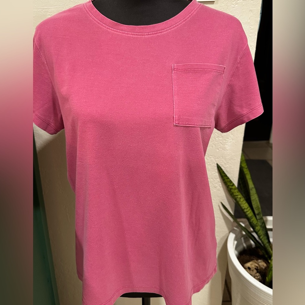Cat & Jack Pink Purple Vintage Wash Short Sleeve Tee
